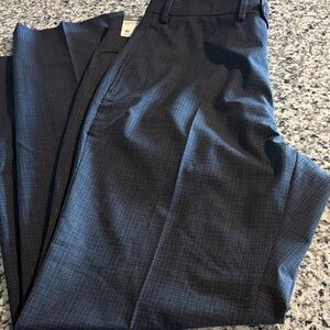 Michael Kors Blue Checkered Pants 38 x 34